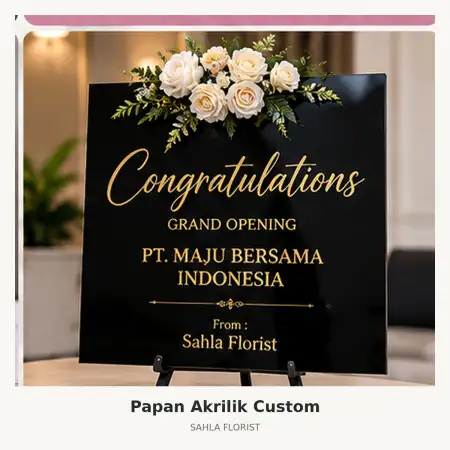Papan Bunga Akrilik Cabangbungin